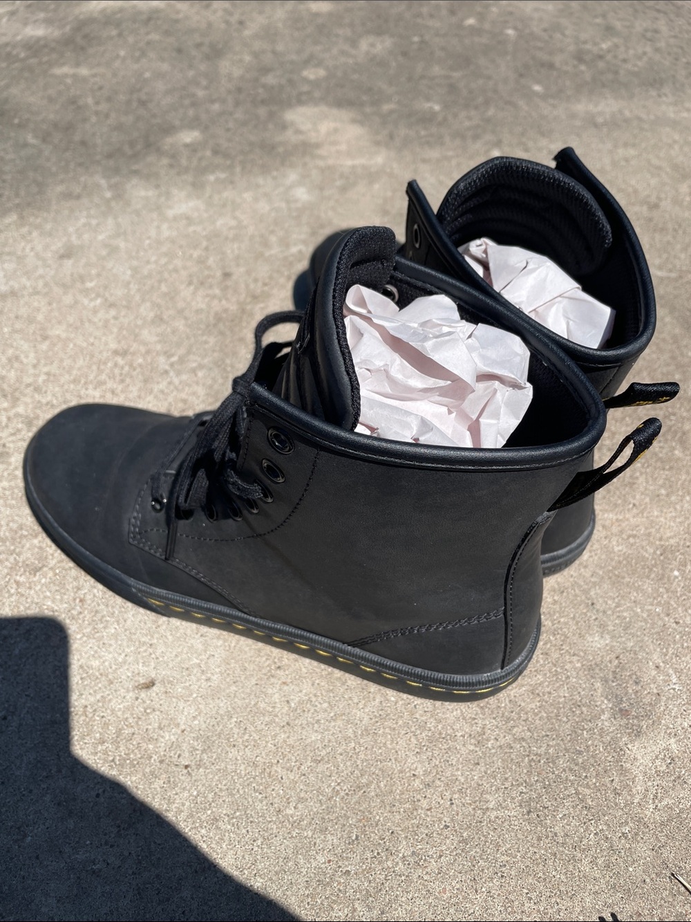 Dr. Martens Black Sheridan Lace-Up Boots - Picture 16 of 17